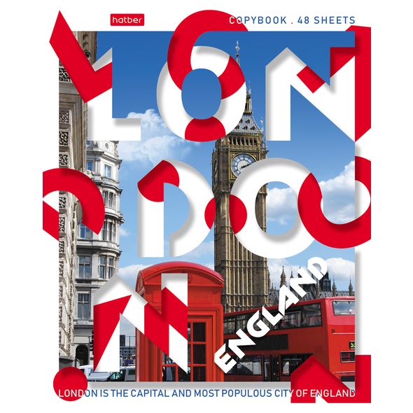 Тетрадь 48л лин. Хатбер -Hello, England! 48Т5В2_20093