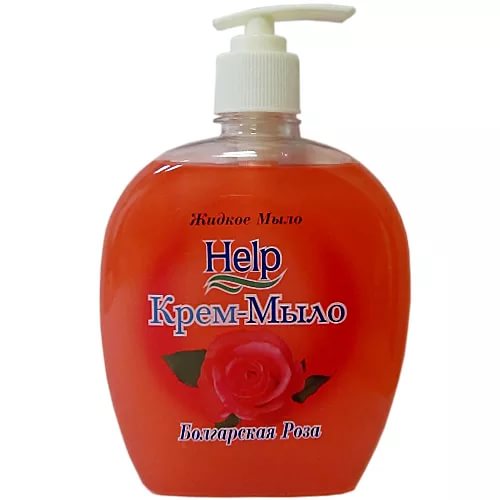 Крем-мыло жидкое 500мл Help Болгарская роза с доз.