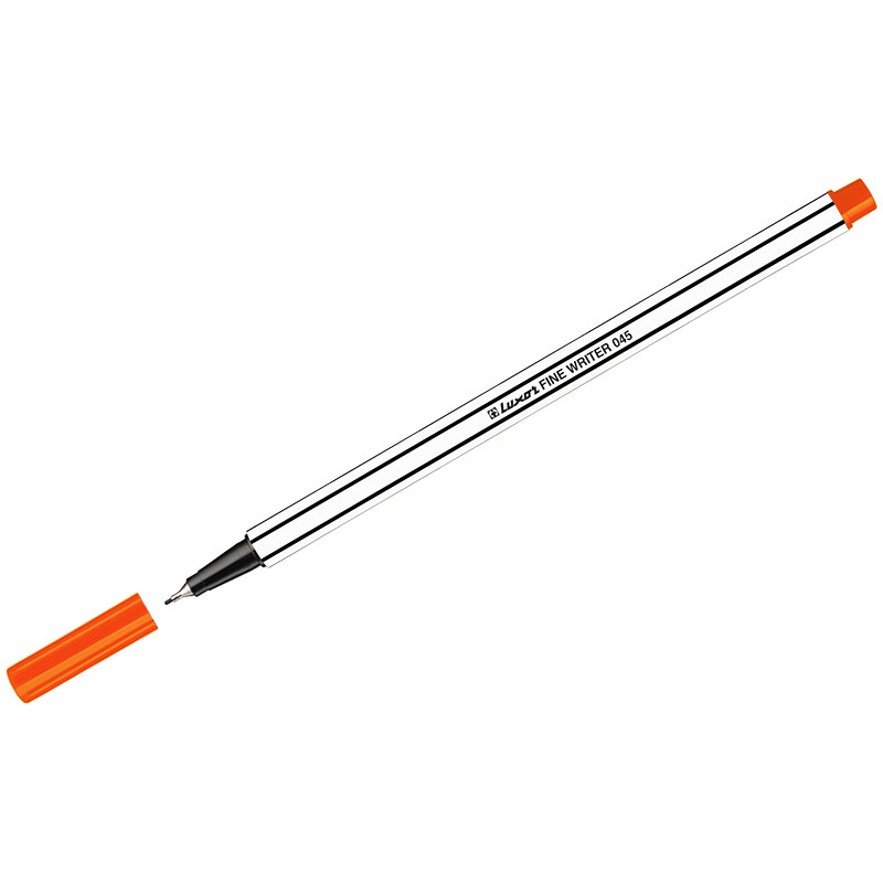 Ручка капиллярная Fine Writer 045 Luxor 7125 оранжевая