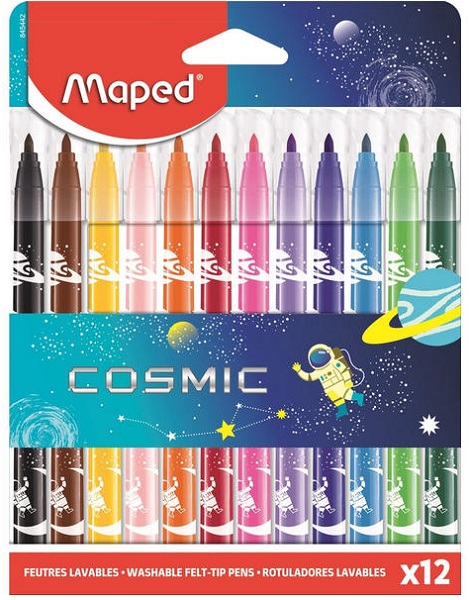 Набор фломастеров Maped 12 цв. COLOR'PEPS JUNGLE COSMIC смыв. 845442