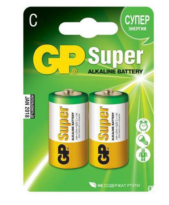 Батарейка GP Super Alkaline LR14 14A C BC2 14A-2CR2
