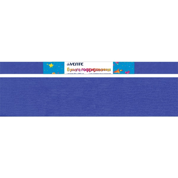 Бумага гофрир. (креповая) Attomex/deVENTE 50*250 см синяя 8040716