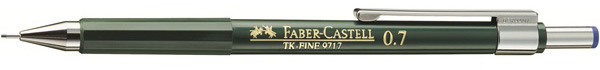 Автокарандаш Faber Castell 136700 TK-FINE,  0,7мм ластик