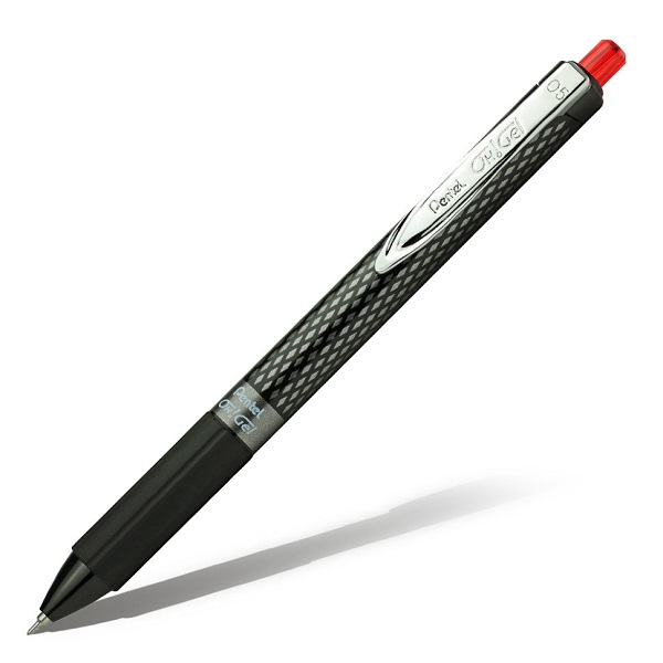 Ручка гелевая автомат. Oh!Gel, красный стержень, 0,5 мм Pentel K495-B
