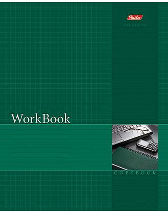 Тетрадь 96 л кл.Хатбер -WorkBook- Зеленая  сшито-клеен. тиснение 6193