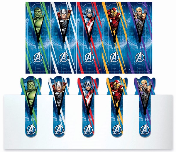 Набор фигурных закладок Marvel Мстители  4257189  5шт
