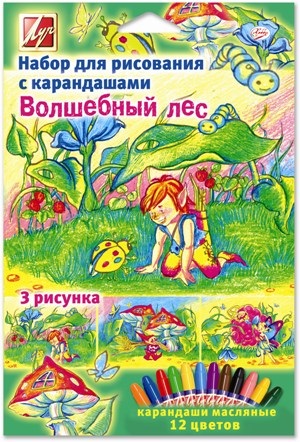 Набор для рисования карандашами "Волшебный лес" 21С 1367-08 