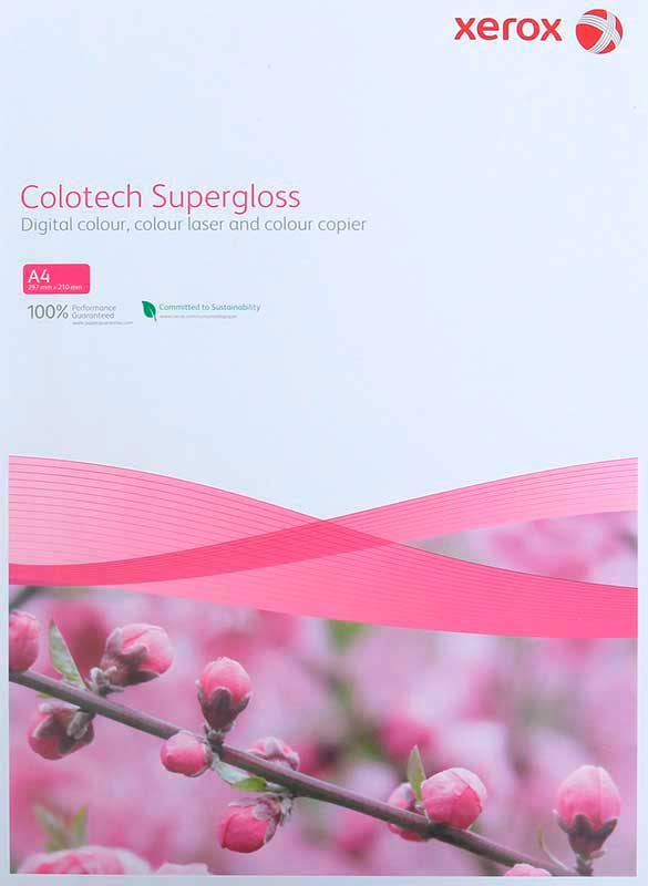 Бумага Colotech+SuperGloss А4 250гр. 100л глянц. 003R97686