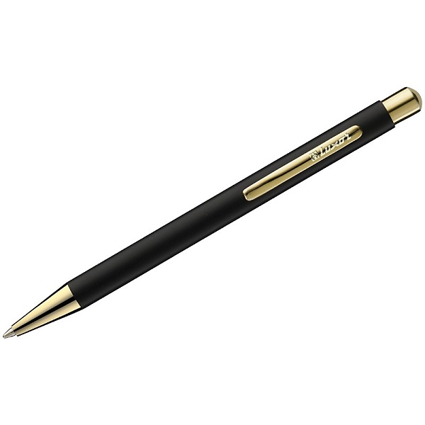 Ручка шариковая Luxor Nova 8236 автомат, корпус черный/золото