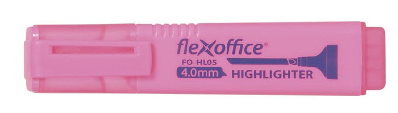ььТекстовыделитель FlexOffice FO-HL05 PINK 1-4мм розовый