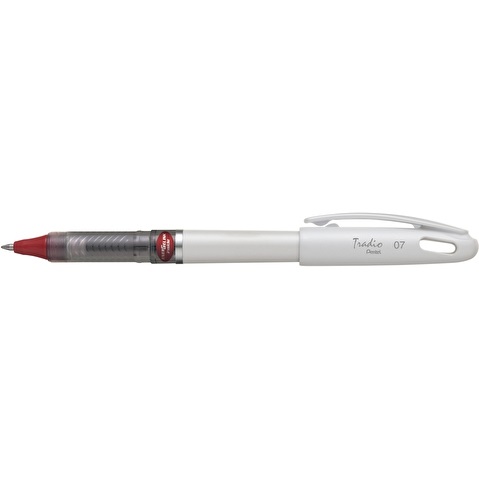 Ручка гелеваяTradio Energel, белый корпус, 0.7 мм Pentel BL117W-BX, красная