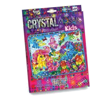 Мозаика по номерам алмазная 20,5*26см CRYSTAL MOSAIC KIDs. Набор 1 CRMk-01-01