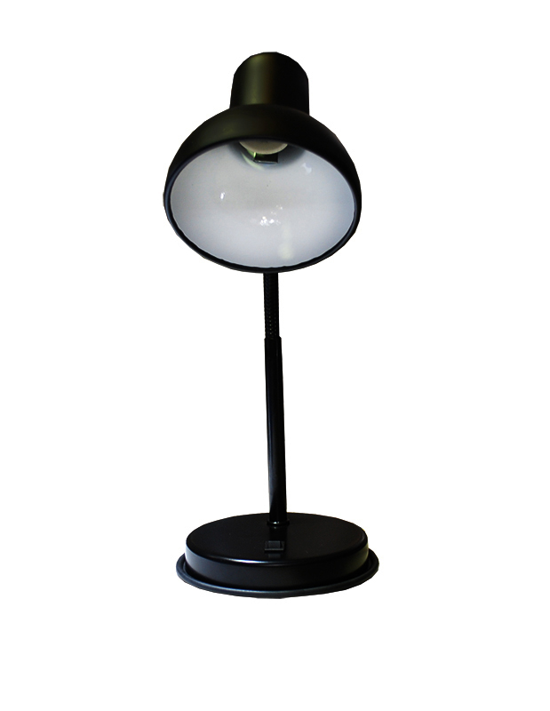 Светильник настольный на подставке НТ 2077А черный, 60 Вт