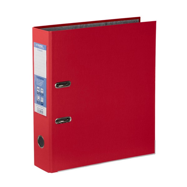 Папка-регистратор А4  80 мм Expert Complete Premier, PVC, с метал.уголком EC1032245 красный