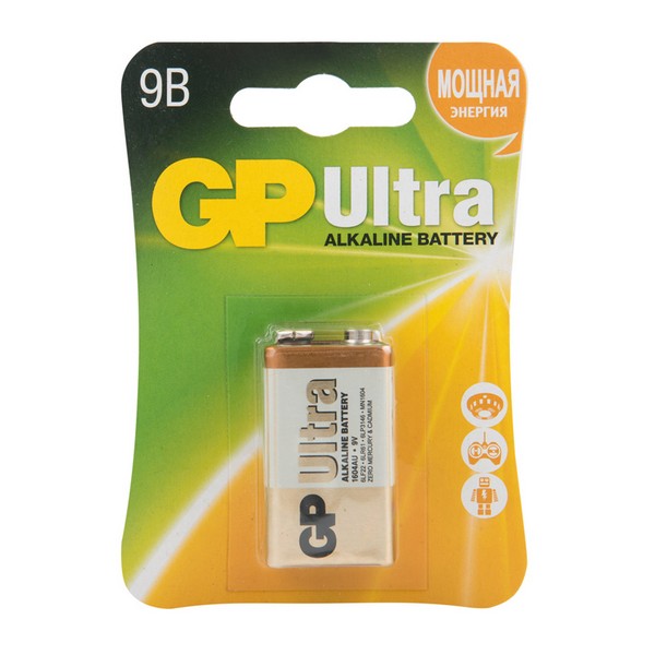Батарейка GP Ultra MN1604/1604S КРОНА