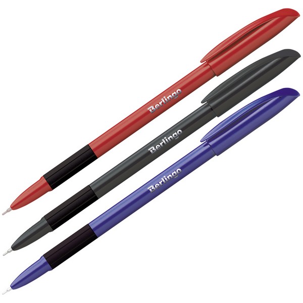 Ручка шариковая Berlingo Metallic Pro, масл.основа, корп.ассорти CBp_70753 синяя