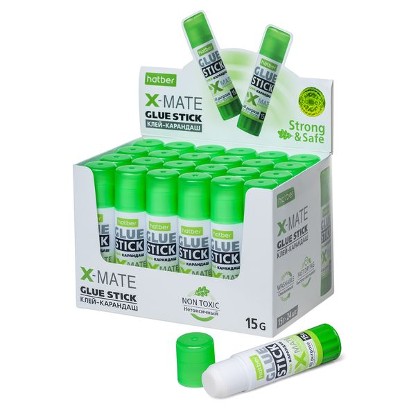 Клей-карандаш 15 гр Hatber X-Mate, ультра PVA GS_058739
