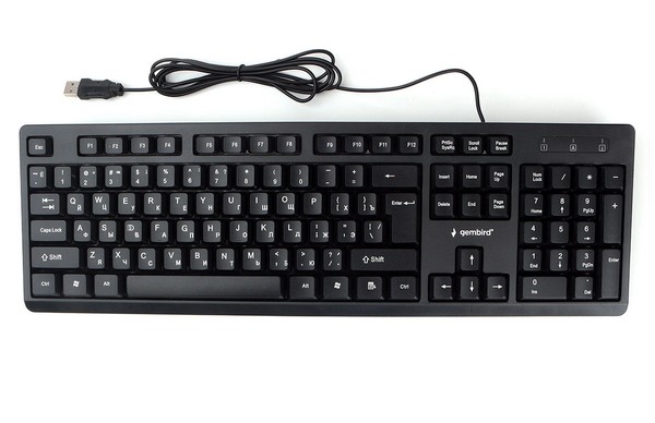 Клавиатура Gembird KB-8355U-BL, черный USB