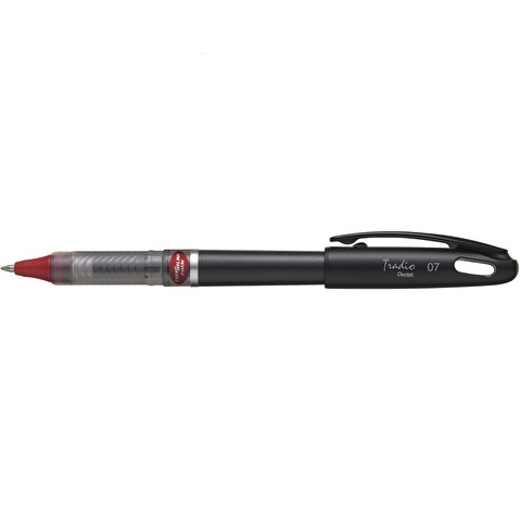 Ручка гелеваяTradio Energel, черный корпус, 0.7 мм Pentel BL117A-BX, красная