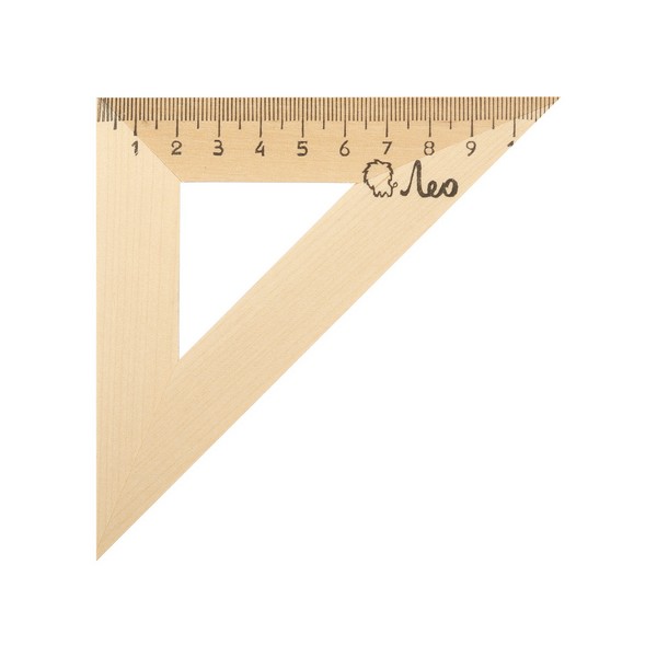 Треугольник 11см/45*  деревянный Лео WTL-4511