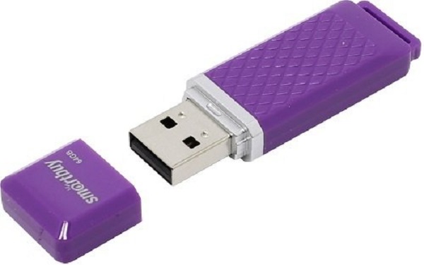 Флэш-драйв 64ГБ Smartbuy Quartz series Violet USB SB64GBQZ-V