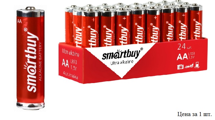 Батарейка Smartbuy LR6/4S AA алкалиновая SBBA-2A24S
