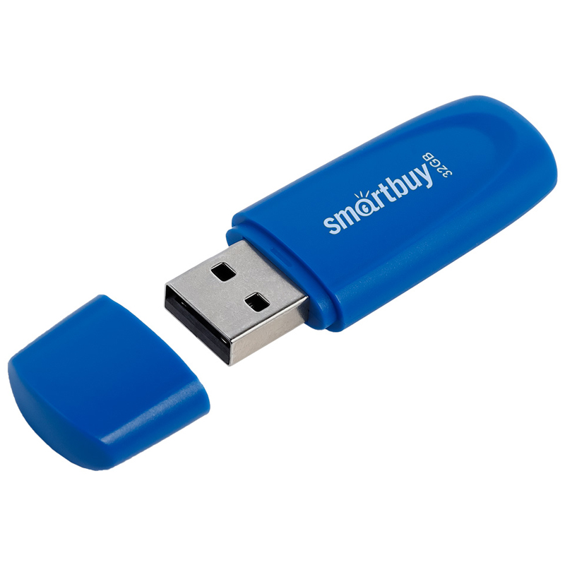 Флэш-драйв 32ГБ Smartbuy Scout USB 2.0 синий SB032GB2SCB