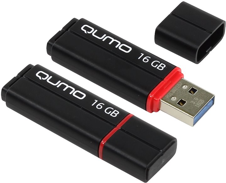 Флэш-драйв 16ГБ QUMO USB 3.0 SPEEDSTER черный