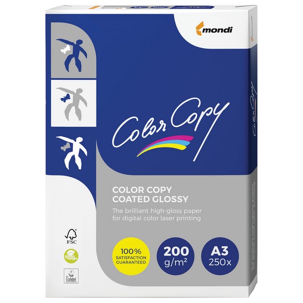 Бумага Color copy coated glossy А3 161% 200гр 250л