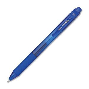 Ручка гелевая автомат. ENERGEL-X, рез.грип, синий стержень, 0,7 мм Pentel BL107-C  ВЫВОД