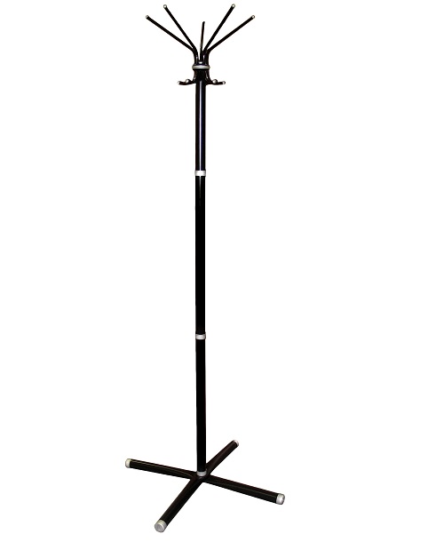 Вешалка-стойка Классикс-С 1,84 м, крестовина, 5 крючков, металл, черная