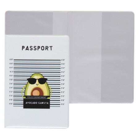 Обложка для паспорта KLERK Avocado Gansta, ПВХ 211658