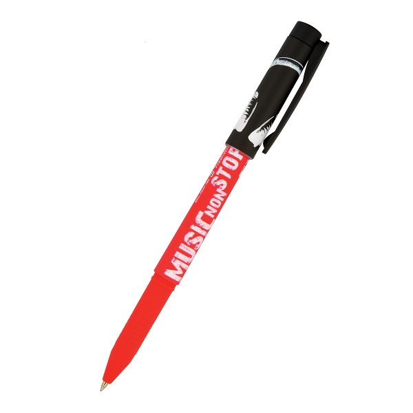 Ручка шарик. BrunoVisconti. FreshWrite. Music red 0.7мм, синяя 20-0214/44
