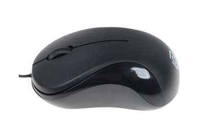 Мышь Oklick 115SR черный, оптическая (1000dpi) USB (2but) для ноутбука