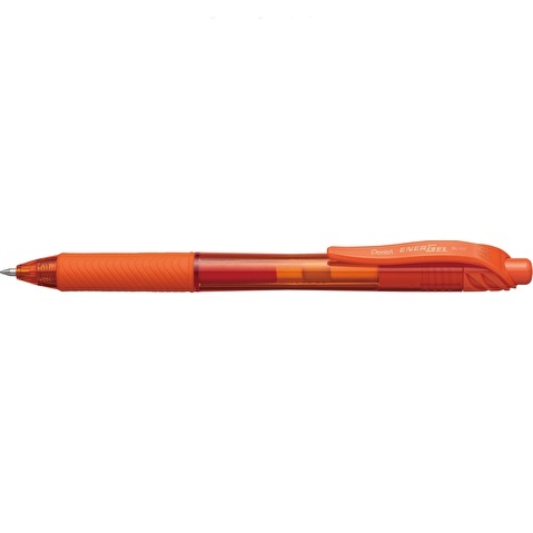 Ручка гелевая автомат. ENERGEL-X, рез.грип, оранжевый стержень, 0,7 мм Pentel BL107-F ВЫВОД