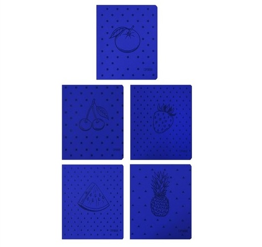 Тетрадь 48л.кл. Канц-Эксмо TOTAL BLUE. Фруктовое настроение, цв.диз,траф. печать, скруг.уг.ТКЛ486404