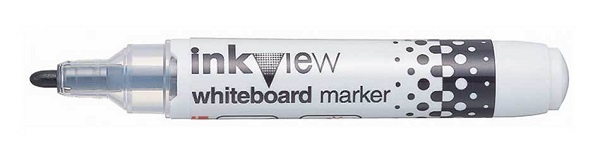 Маркер для белой доски Uni InkView PWB-202, чёрный