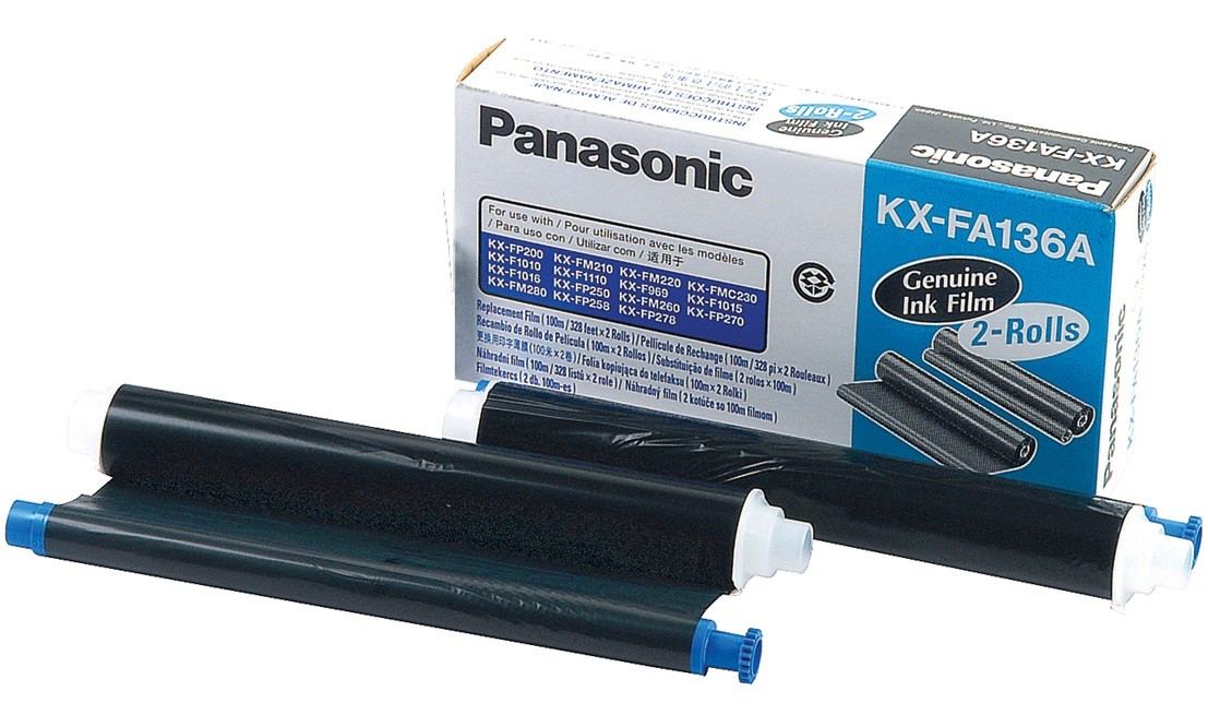 Термопленка ориг. Panasonic KX-FA136A, упак 2шт., для KX-F1000/1010/1110/FM-131/FP-105 (2*100м)