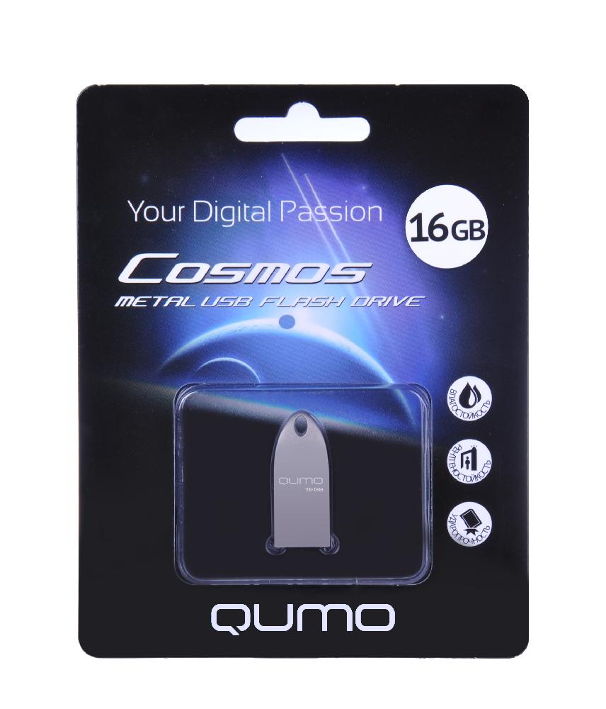 Флэш-драйв 16ГБ QUMO USB 2.0 Cosmos Silver корп. серебрянный