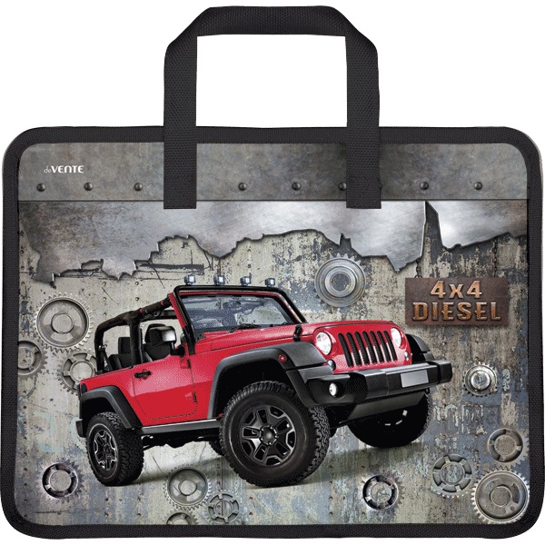 Сумка детская пласт. deVENTE. 4x4 Diesel, 33,5*26см, с ручками 8053009