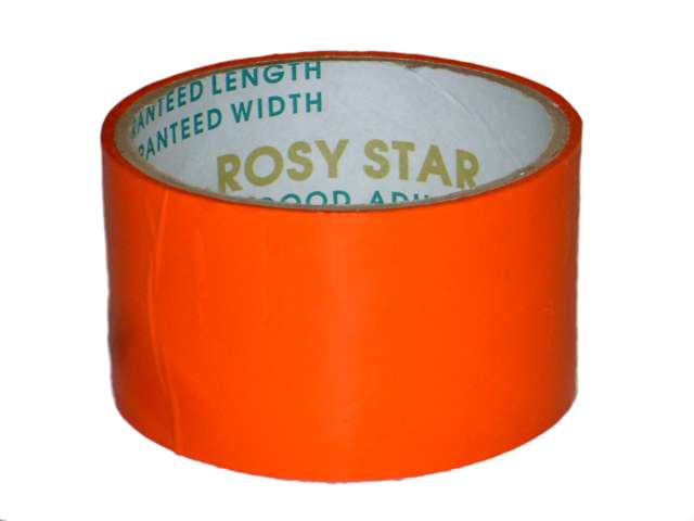 Скотч 48мм*14м 36 Y оранжевый RosyStar