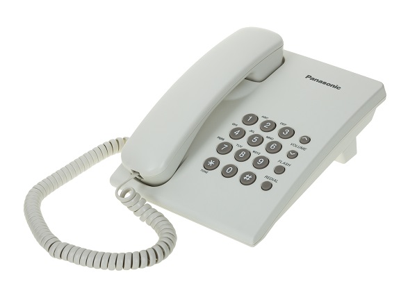 Телефон Panasonic KX-TS2350RUW бел. (уценка, помята упаковка)