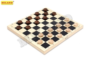 Игра настольная Шашки из дерева в комплекте с доской ИН-3878