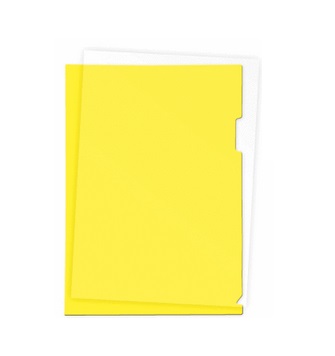 Папка-уголок Attomex A4, 180 мкм, полупрозрачная желтая 3074724