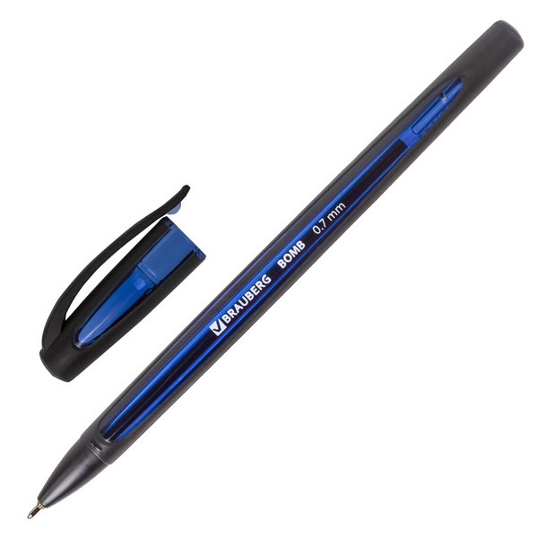Ручка шариковая BRAUBERG BOMB 143345 масл.основа, синяя