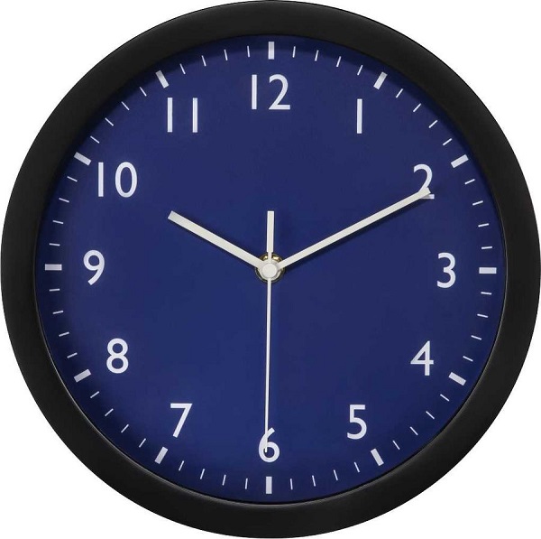 Часы настенные круглые Hama Pure, синий