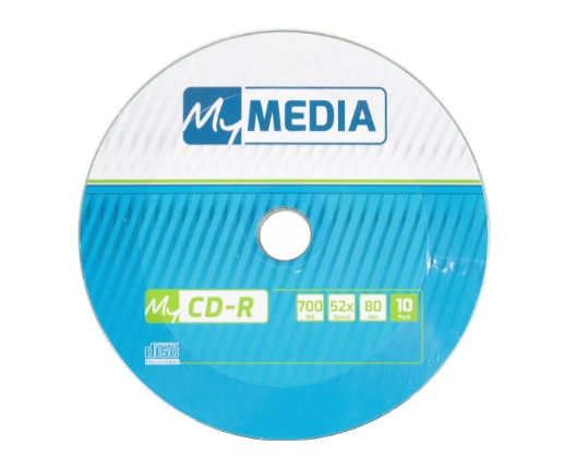 Компакт-диск CD-R 700 Мб 52x MyMedia, Pack wrap 10 шт