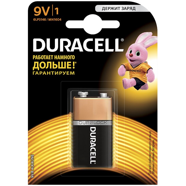 Батарейка Крона Duracell 6LR61 / 6LF22