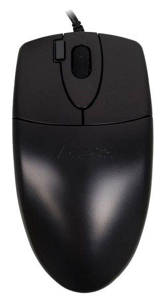 Мышь A4Tech OP-620D, черный, оптическая (1000dpi) USB (4but) 