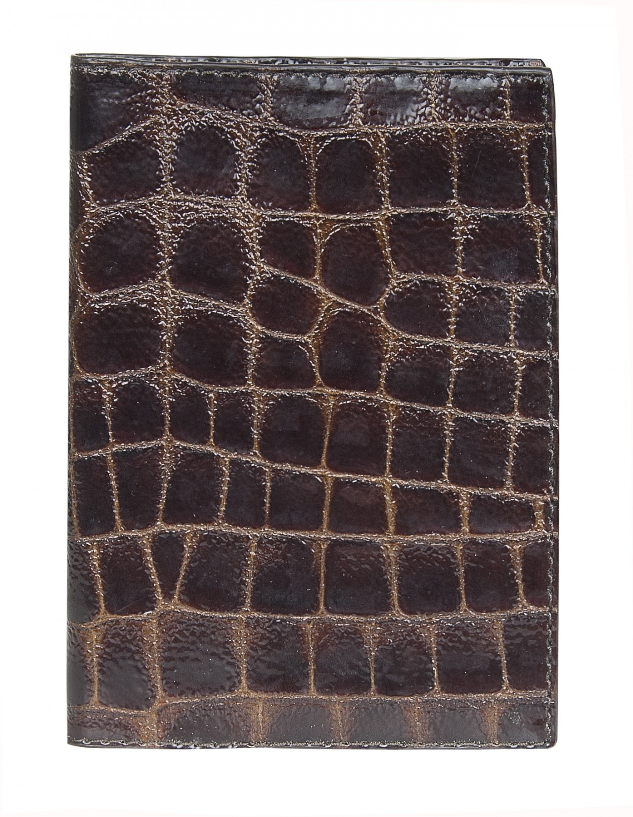 Обложка для паспорта кожа 0-265 кроко коричневый